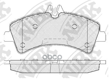 Колодки тормозные дисковые NiBK арт. PN0038