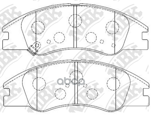 Колодки тормозные дисковые передн. KIA Cerato/Spectra 1.5/1.6/2.0L 04-08  1.8L 05-08  Spectra usa 2. NiBK арт. pn0060