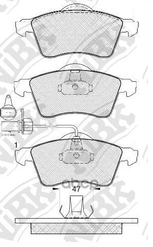 Колодки тормозные дисковые передние NiBK арт. PN0108W