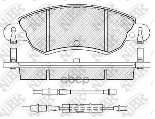 Колодки тормозные дисковые CITROEN C5 2.0 2004 -   CITROEN C5 2.0 2001 - 2004  CITROEN C5 1.7 2005 - NiBK арт. pn0183w