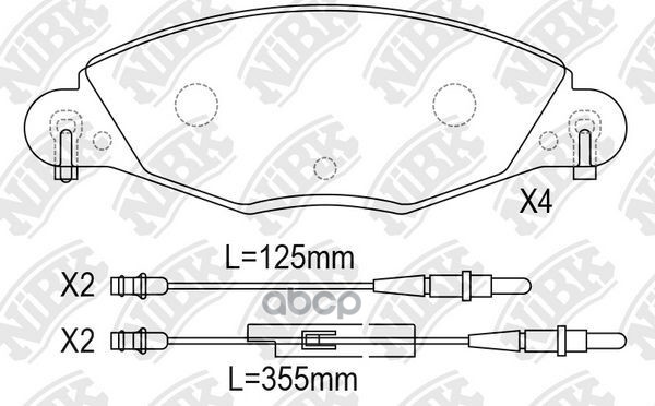 Колодки тормозные дисковые NiBK арт. PN0184W