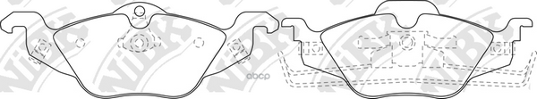 Колодки тормозные дисковые NiBK арт. PN0189