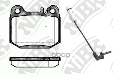 Колодки тормозные дисковые NiBK арт. PN0203W