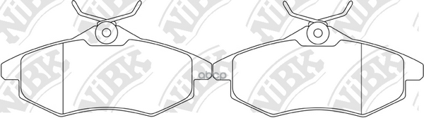 Колодки тормозные дисковые NiBK арт. PN0207