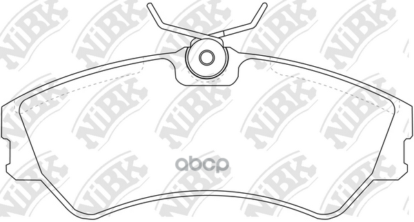 Колодки Торм.пер. NiBK арт. PN0266