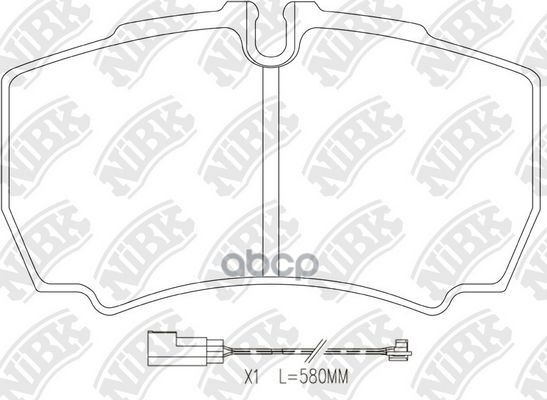 Колодки тормозные дисковые NiBK арт. PN0338W