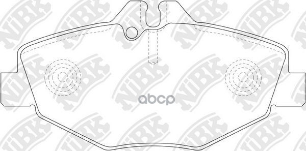 Колодки тормозные дисковые передн. MERCEDES-BENZ W211 2.0-2.4/2.0CDi/2.7CDi 02> NiBK арт. pn0342w