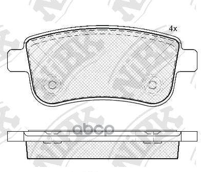 Колодки тормозные дисковые RENAULT MEGANE III 08-/SCENIC III 09-  PN0381 NiBK арт. PN0381