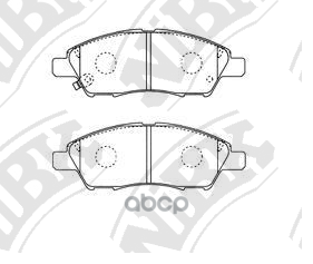 Колодки тормозные дисковые NiBK арт. PN0397