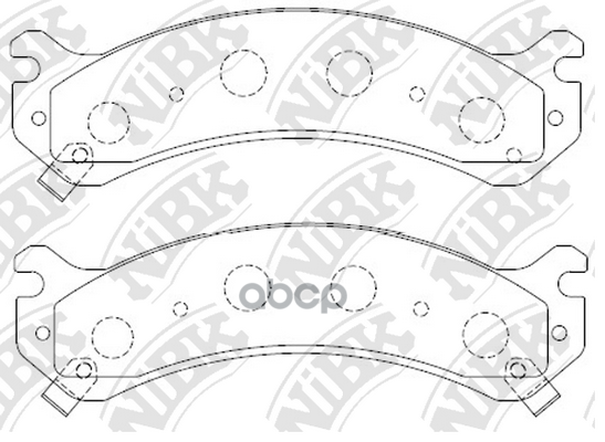 Колодки передние GM/CADILLAC/HUMMER NIBK PN0409 NiBK арт. PN0409