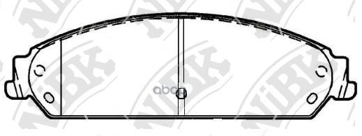 Колодки тормозные дисковые передн. CR 300C 2.7/3.5/5.7L 04-07  3.0L 05-09  6.1L 02-07 NiBK арт. pn0421