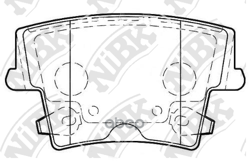 Колодки тормозные дисковые NiBK арт. PN0422