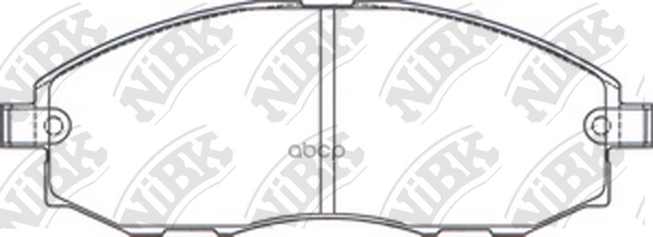 Колодки тормозные дисковые HYUNDAI H-1 2.5 2000 - 2005  HYUNDAI H-1 2.5 2001 - 2004  HYUNDAI H-1 2.4 NiBK арт. pn0434