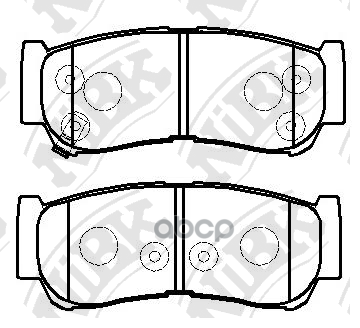Колодки тормозные дисковые NiBK арт. PN0447