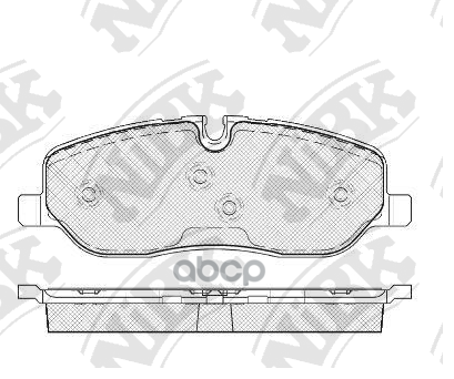 Колодки тормозные дисковые LAND ROVER DISCOVERY 2.7 2004 - 2009  LAND ROVER DISCOVERY 2.7 2009 -   L NiBK арт. pn0484