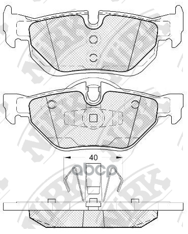 Колодки тормозные дисковые NiBK арт. PN0511