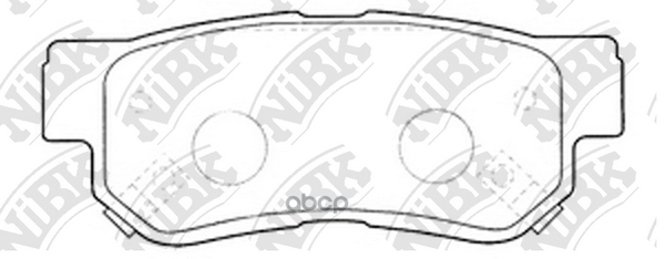 Колодки тормозные дисковые зад NiBK арт. PN0539