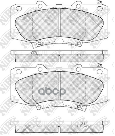 Колодки тормозные дисковые NiBK арт. PN0548