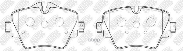 Колодки тормозные дисковые NiBK арт. PN0577