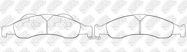 Колодки Дисковые Передние  Ford Expedition 07-09,Incoln Navigator 07-09 NiBK арт. PN0608