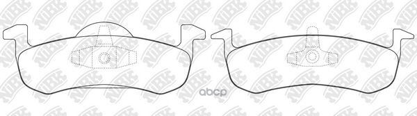 Колодки тормозные дисковые NiBK арт. PN0609