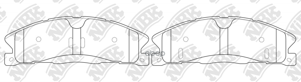 Колодки тормозные дисковые передние NiBK арт. PN0623