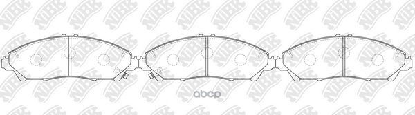 Колодки тормозные дисковые PN0645 NiBK арт. PN0645