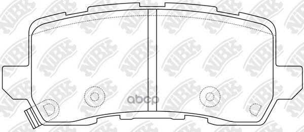 Колодки тормозные дисковые задн. Acura TLX 14 - NiBK арт. pn0648