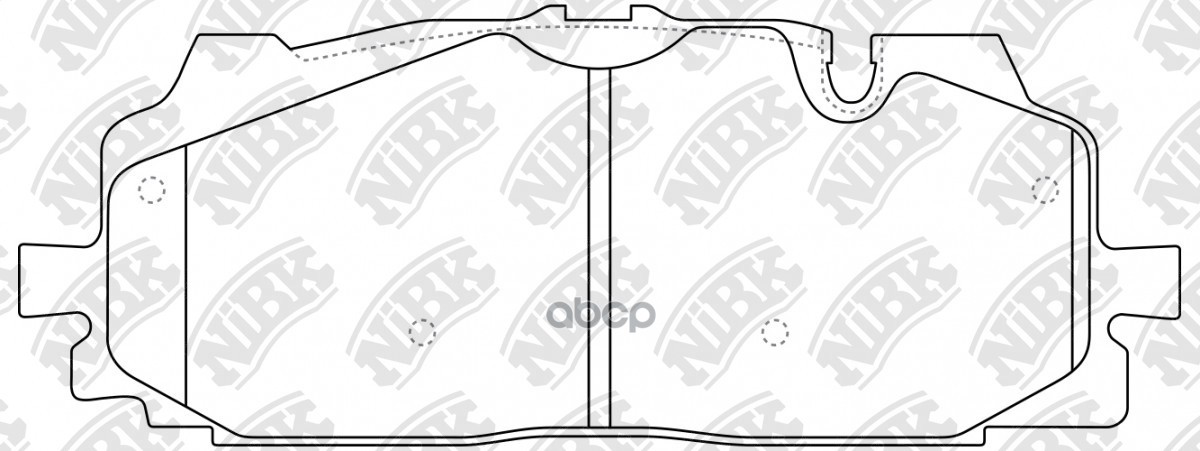 Колодки тормозные дисковые перед NiBK арт. PN0687