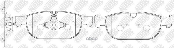 Колодки тормозные дисковые NiBK арт. PN0696