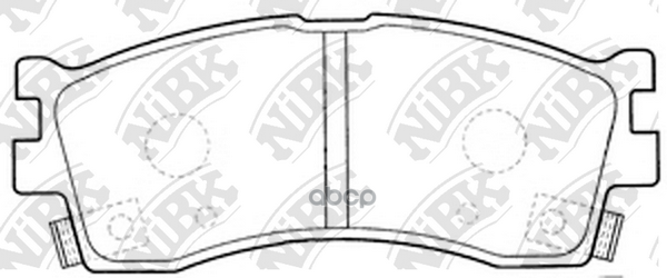 Колодки тормозные дисковые KIA RIO 1.5 2002 - 2005  KIA RIO 1.5 2000 - 2005  KIA SPECTRA 1.6 2001 - NiBK арт. pn0702