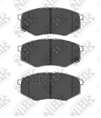 Колодки тормозные дисковые перед NiBK арт. PN0704