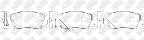 Колодка тормозная диск. PN0767 NiBK арт. PN0767