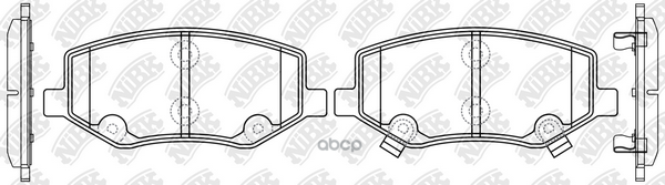 Колодки тормозные дисковые NiBK арт. PN0791