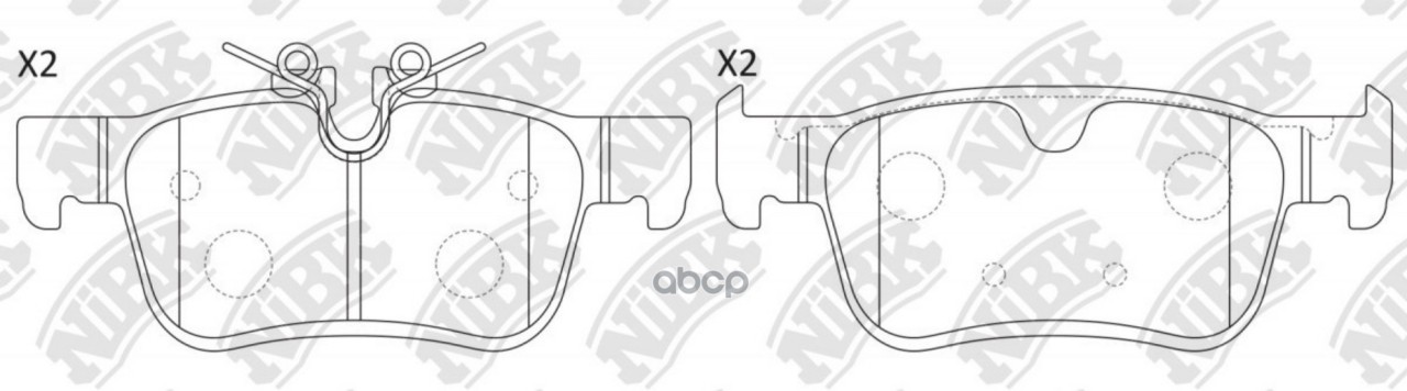 Колодки тормозные дисковые NiBK арт. PN0892