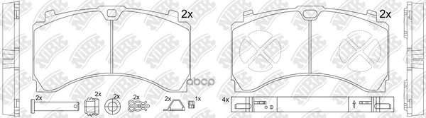 Колодки тормозные дисковые NiBK арт. PN0919
