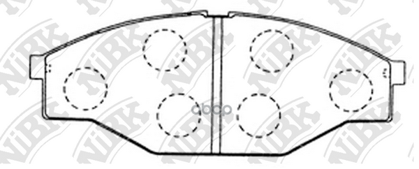 Колодки Тормозные Дисковые Toyota Hilux 2.7 2001 - 2004  Toyota Hilux 2.5 2001 - 2005  Toyota Hilux NiBK арт. pn1166