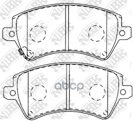 Колодки тормозные TOYOTA COROLLA (E12) 1.4/1.6/1.8/2.0 0002/02 передние PN1224 NiBK арт. PN1224