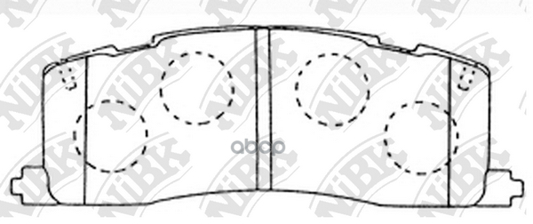 Колодки тормозные дисковые задн. TOYOTA Estima CXR10G/11G/20G/21G/TCR20G/W/21W 93-95  CXR11G/21G 94- NiBK арт. pn1274