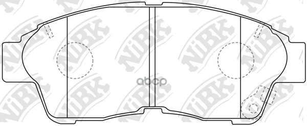 Колодки тормозные дисковые NiBK арт. PN1322