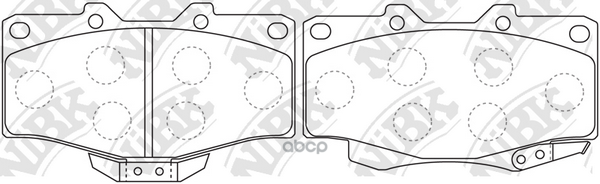 Колодки тормозные дисковые NiBK арт. PN1387