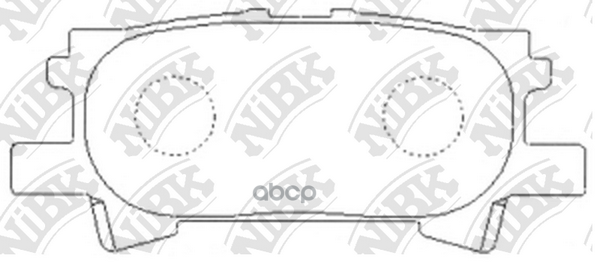Колодки задние (LEXUS RX300/RX330/RX350 0308/RX400H 0509) PN1498 NiBK арт. PN1498