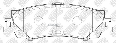 Колодки тормозные дисковые NiBK арт. PN1544