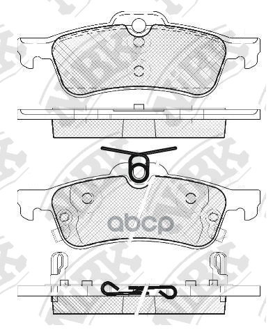 Колодки тормозные дисковые NiBK арт. PN1840