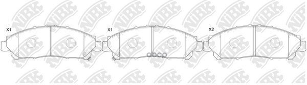 Колодки тормозные дисковые NiBK арт. PN1861