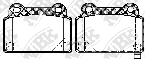 Колодки Тормозные Дисковые Pn23002s NiBK арт. PN23002S