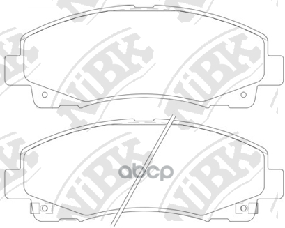 Колодки тормозные дисковые HONDA RIDGELINE 3.5 2005 - 2014 NiBK арт. pn28003