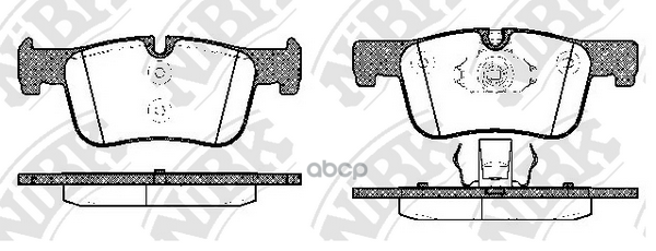 Колодки тормозные дисковые перед NiBK арт. PN32005