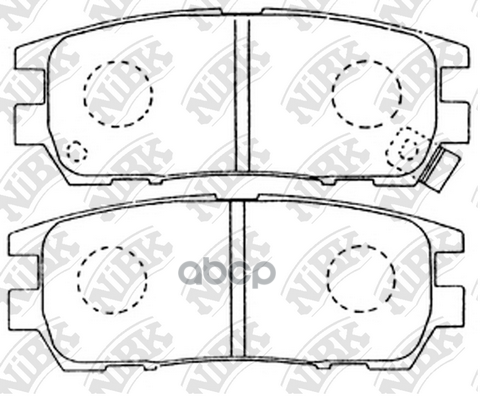 Колодки тормозные дисковые NiBK арт. PN3280