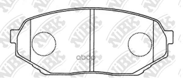 Колодки Тормозные Дисковые Перед NiBK арт. PN3473